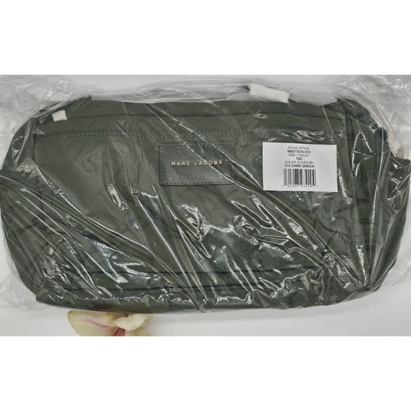 Marc Jacobs Quilted Nylon Small Weekender Travel Bag Dark Green New JL02… - Picture 11 of 15